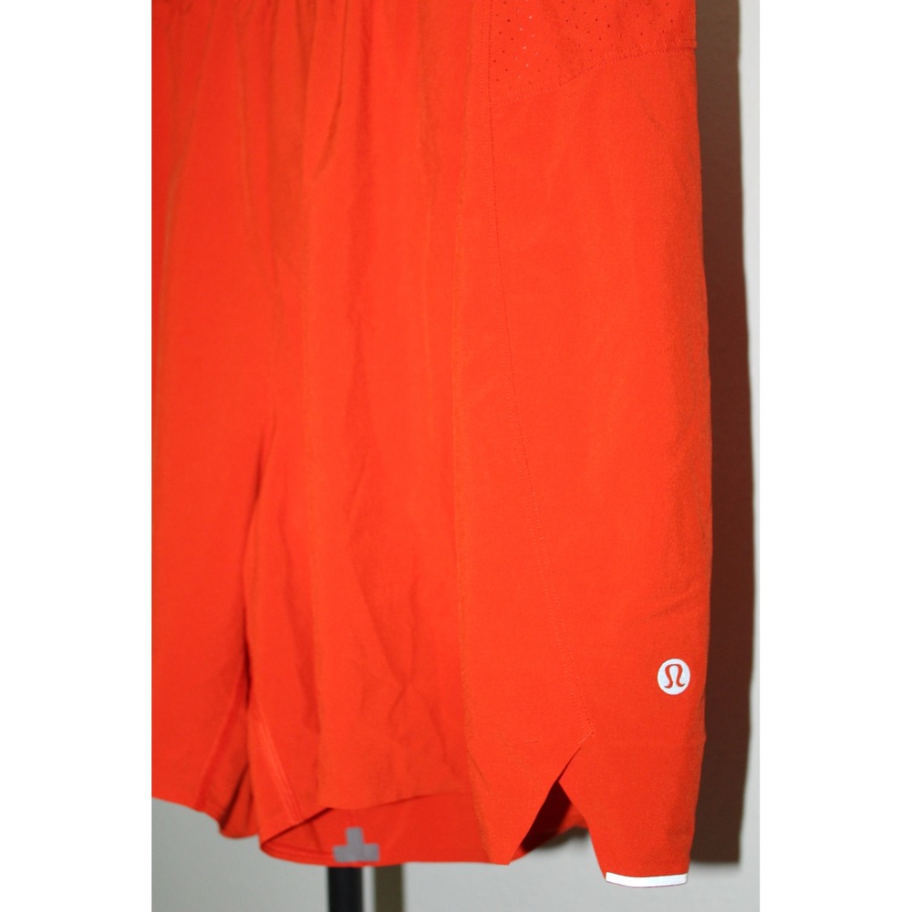 Lululemon Surge Lined Short 6" Mens Large Red Orange Running Training LM7A99S - Picture 3 of 13